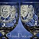 Заказать Набор хрустальных бокалов с объёмной 3D гравировкой. GLASS-DECO. Ярмарка Мастеров. . Оформление бутылок Фото №3