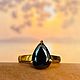 17p Ring with a black diamond ' Dawn ' to buy. Rings. luxuryclub. My Livemaster. Фото №4