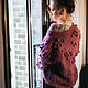 Свитер мохеровый с шишечками сливовый. Свитеры. Prettywoman_look. Интернет-магазин Ярмарка Мастеров.  Фото №2