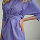 A silhouette dress made of Lavender wool, woolen in the office fitted. Dresses. mozaika-rus. My Livemaster. Фото №5