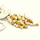 Order Lariat 'Bride', bead harness, white, gold. Beaded jewelry. Livemaster. . Lariats Фото №3