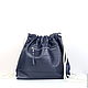 Blue Backpack small leather Bag with pocket. Backpacks. BagsByKaterinaKlestova (kklestova). Online shopping on My Livemaster.  Фото №2