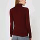 Turtleneck wool Burgundy color. Turtleneck Sweaters. karmakoma. Online shopping on My Livemaster.  Фото №2