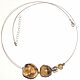 Large choker necklace balls of amber with inclusions, Chokers, Belokuriha,  Фото №1