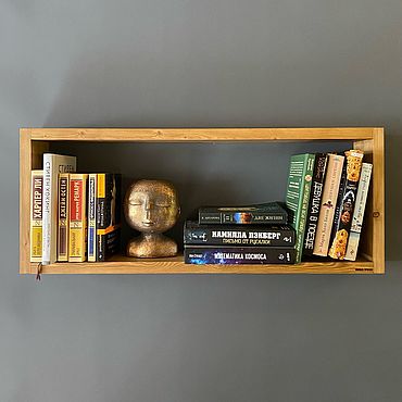 Полка настенная для книг, декора и цветов из дерева прямоугольная. Столярная мастерская Миксвуд. Мебель ручной работы - Ярмарка Мастеров Мебель ручной работы. Ярмарка Мастеров - ручная работа Полка настенная для книг, декора и цветов из дерева прямоугольная. Handmade.
