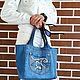 Сумка Tote "Джинсовая симфония". Сумка-тоут. Jeans bags by Anna. Интернет-магазин Ярмарка Мастеров.  Фото №2