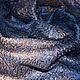 Men's felted scarf 'Bronze Indigo'. Scarves. Юлия Левшина. Авторский войлок COOLWOOL. My Livemaster. Фото №4