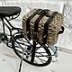 Order Toy Bicycle for Dolls Black Retro Bicycle with Basket 1:6. kotomka-nv. Livemaster. . Doll furniture Фото №3