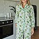 pajamas: Women's cotton pajamas with trousers and shirt Tropics, Pyjamas, Moscow,  Фото №1