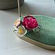 Цветущее сердце. Кулон. Knitted flowers. Ярмарка Мастеров.  Фото №6