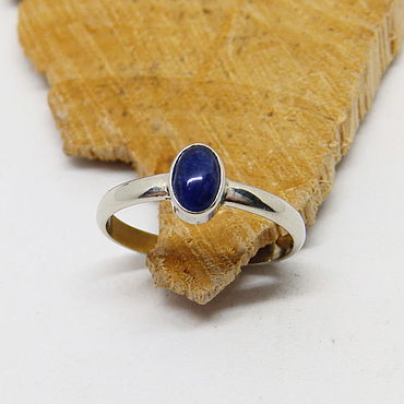 Украшения ручной работы. Ярмарка Мастеров - ручная работа 16.5 Кольцо с содалитом Синева. Handmade.