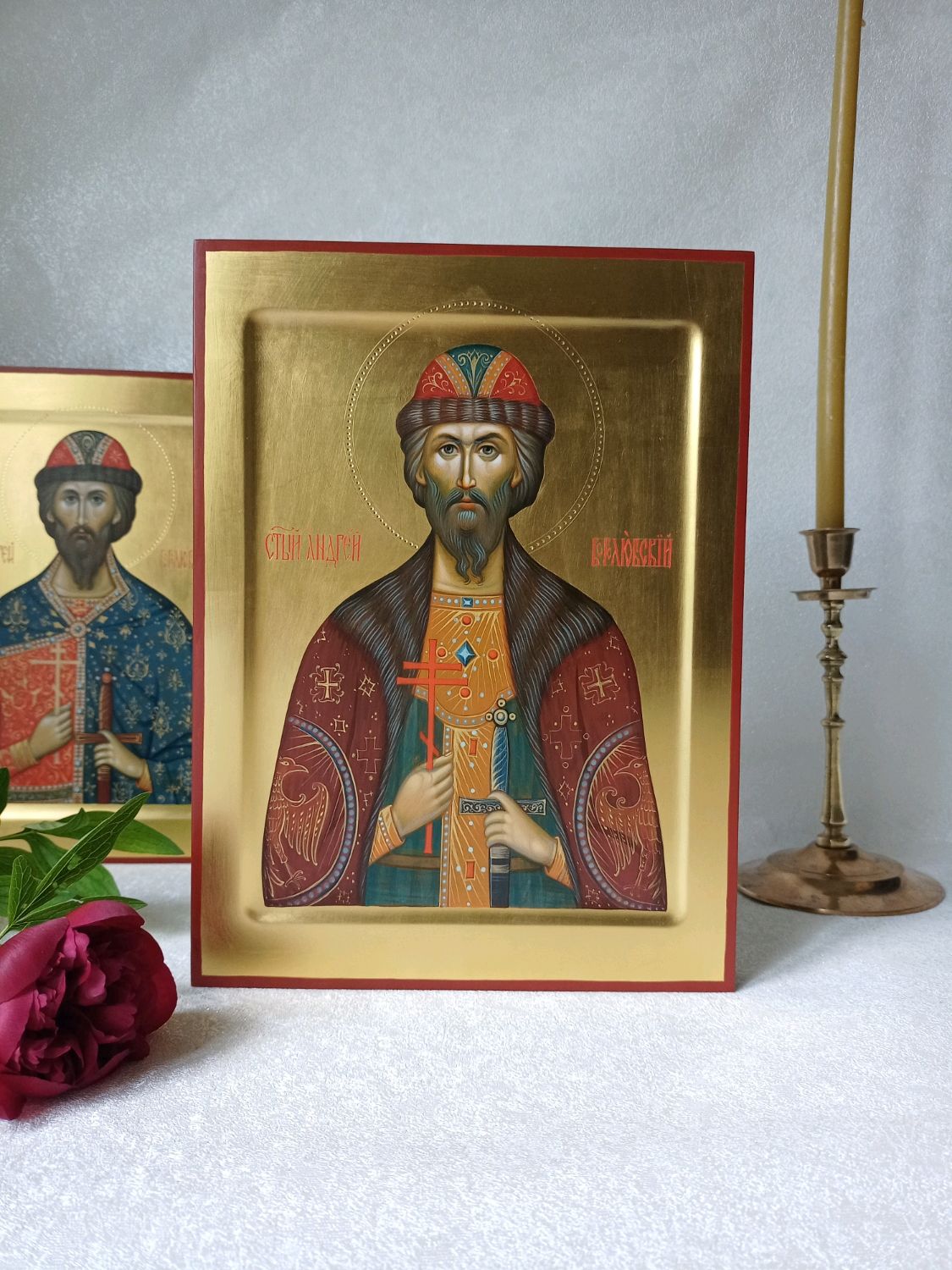 Икона святого Андрея Боголюбского в интернет-магазине Ярмарка Мастеров ...