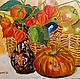 Картина маслом Осень в цвете физалиса, Картины, Москва,  Фото №1