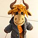 Order Bull in a coat. Crochet patterns by Ermak Elena. Livemaster. . Stuffed Toys Фото №3