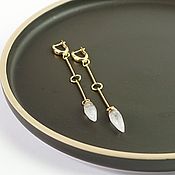 Украшения handmade. Livemaster - original item Earrings with quartz pendants. Handmade.