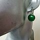 Small earrings with jade. classic. Earrings. Sunduchok Aleks (sunduchokAlex). Online shopping on My Livemaster.  Фото №2