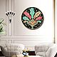 'Art Deco ' large modern round painting with gold. Pictures. Art by Tanya Shest. My Livemaster. Фото №5