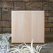 Материалы для творчества handmade. Livemaster - original item Panel blank for decoupage panel wooden square panel. Handmade.