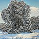 Картина "Зимний пейзаж". Картины. Домашний очаг. Ярмарка Мастеров.  Фото №4