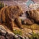 Order Bas-relief painting ' Two bears'. OrthodoxArt (orthodoxart). Livemaster. . Pictures Фото №3
