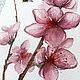 'Pollinated by beauty' watercolor (flowers, sakura, pink). Pictures. Nadezda Perova. My Livemaster. Фото №4