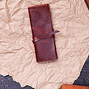 Канцелярские товары handmade. Livemaster - original item Pencil case made of premium leather. Handmade.