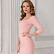 Order Nude chic sheath dress, pink figure-hugging dress. mozaika-rus. Livemaster. . Dresses Фото №3