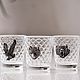 The set of stacks of TROPHIES (wolf bear eagle) three in box (3h50ml), Shot Glasses, Zhukovsky,  Фото №1