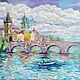 Картина "Прогулка по воде" 40х50 см, Картины, Санкт-Петербург,  Фото №1
