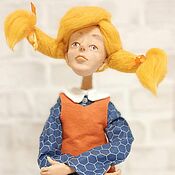 Куклы и игрушки handmade. Livemaster - original item Dolls and dolls: Collectible doll. Pippi Longstocking. Handmade.