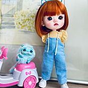 Интерьерная кукла: Кукла блайз кастом custom Blythe русалочка