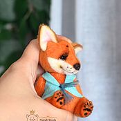 Куклы и игрушки handmade. Livemaster - original item Fox cub Nils teddy fox, collectible toy red. Handmade.