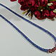 Order Necklace 'Tanzania' tanzanite, topaz pink natural stones. Handwork of jewelry.. Livemaster. . Necklace Фото №3