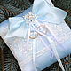Подушечка для колец(для загса)"Bleu l etoile". Pillows for rings. Wedding Dreams. Online shopping on My Livemaster.  Фото №2