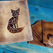 Канцелярские товары handmade. Livemaster - original item Passport covers and auto documents made of Fox leather