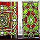 Stained Glass Tiffany. Geometric pattern. Stained glass in the door. Interior. Stained glass. Glass Flowers. My Livemaster. Фото №6