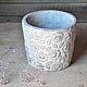 Order Concrete pot planters Roses for flowers Provence, Loft decor. Decor concrete Azov Garden. Livemaster. . Pots1 Фото №3