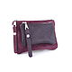 Double leather wallet-purple cosmetic bag-suede. Wallets. BagsByKaterinaKlestova (kklestova). Online shopping on My Livemaster.  Фото №2
