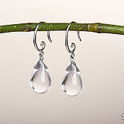 Украшения handmade. Livemaster - original item Classically drop earrings in silver. Handmade.