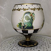 Для дома и интерьера handmade. Livemaster - original item Vase-glass 