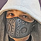 Кожаная маска "Антиутопия". Защитные маски. ULTIMA | Мастерская личных украшений. Ярмарка Мастеров.  Фото №5
