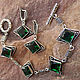 ' Emerald city ' quartz, silver bracelet earrings. Jewelry Sets. Jewelry and accessories by IRIS. My Livemaster. Фото №5