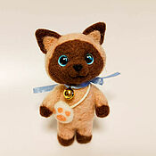 Куклы и игрушки handmade. Livemaster - original item Felt Toy: Siamese kitten. Handmade.