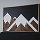 Заказать Интерьерное панно горы из дерева. Woodbywood_workshop. Ярмарка Мастеров. . Панно Фото №3