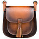 Women's leather bag 'Western' (brown), Classic Bag, St. Petersburg,  Фото №1