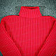 Order Sweater knitted red (№645). Rogopuh. Livemaster. . Mens sweaters Фото №3