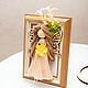 Macrame doll in photo frame 15/20. Interior doll. Textile Shop Natalya. My Livemaster. Фото №4