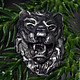 Souvenir. Magnet. Lion.
