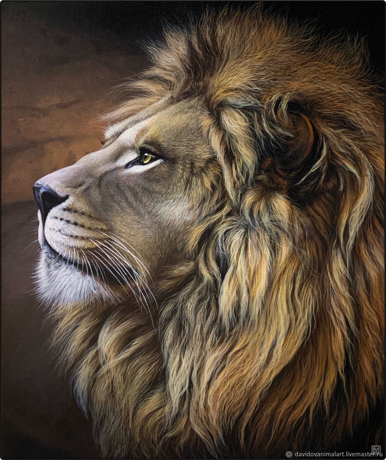 Картина Льва сидящего