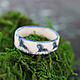 Porcelain women's ring 'Mezen horses', Rings, Moscow,  Фото №1